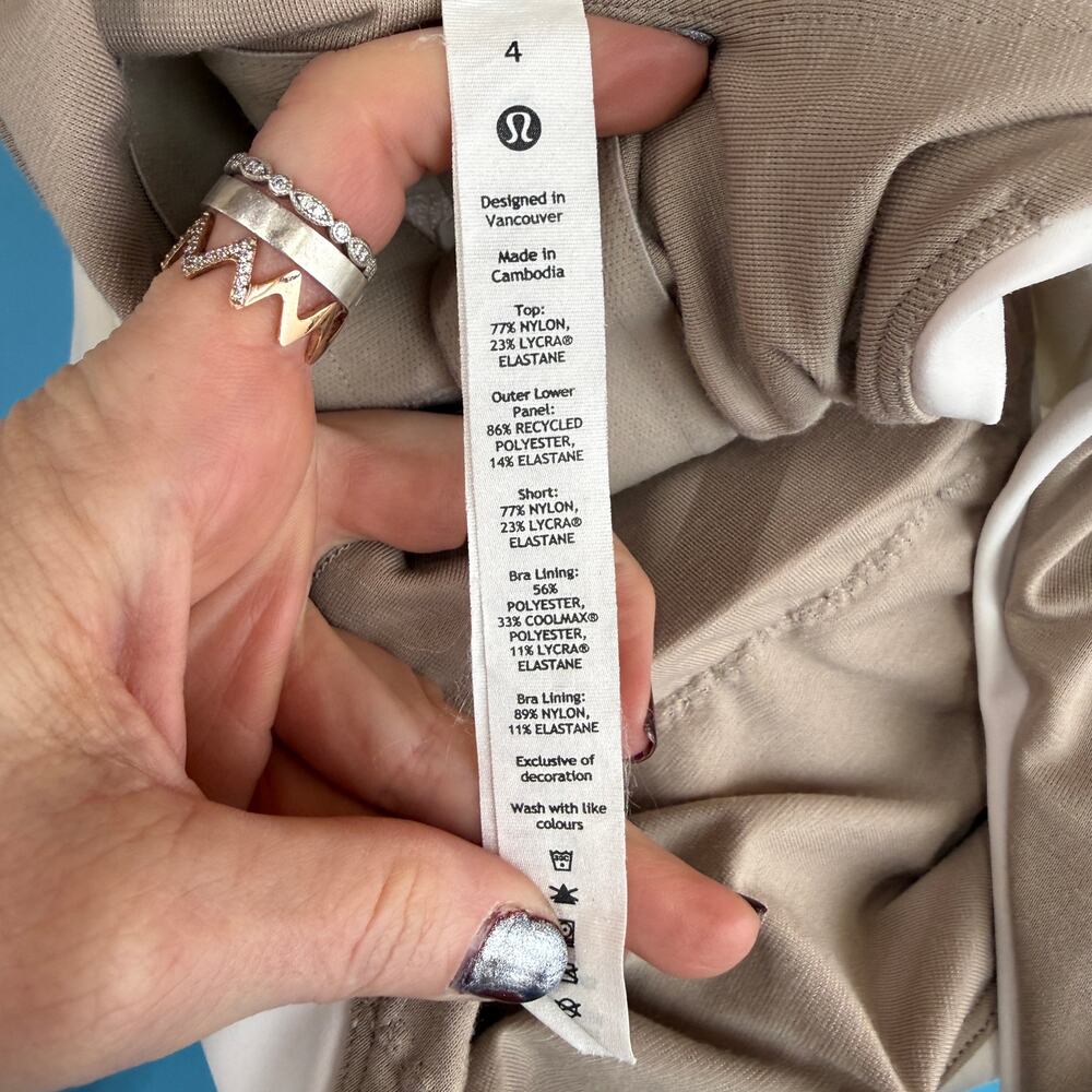 Lululemon Court Crush Dress Liner Tennis White Sizes 4 LW1DOCS - Picture 6 of 7